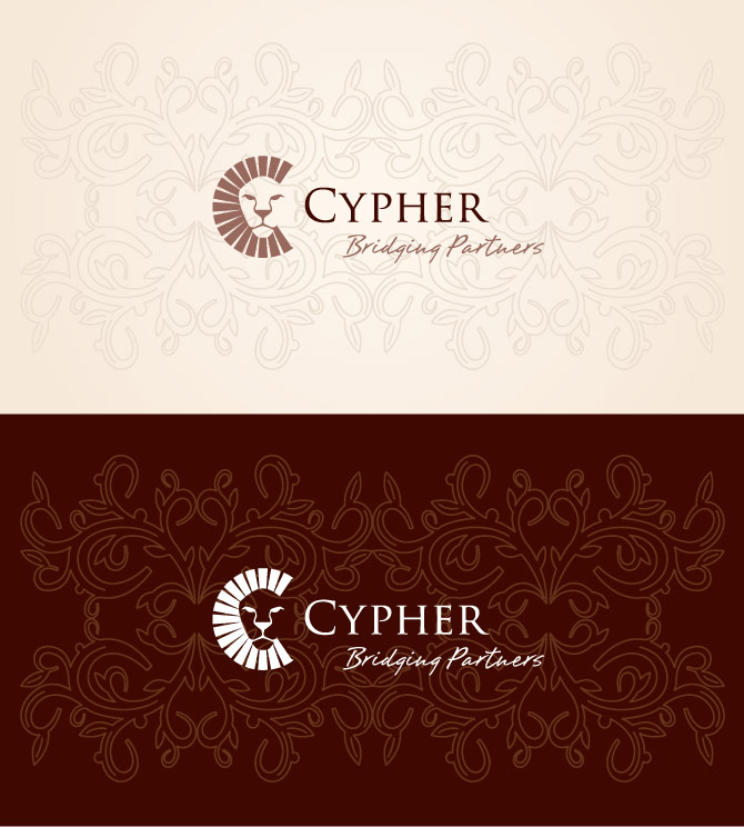 Cypher corporate identity logo a ornament