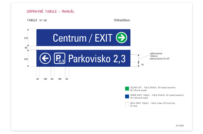 europa shopping center manual infosystemu - dopravne tabule