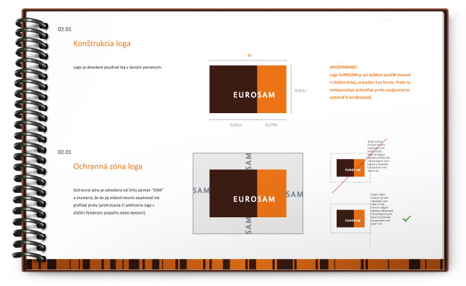 Eurosam dizajn manual konstrukcia loga