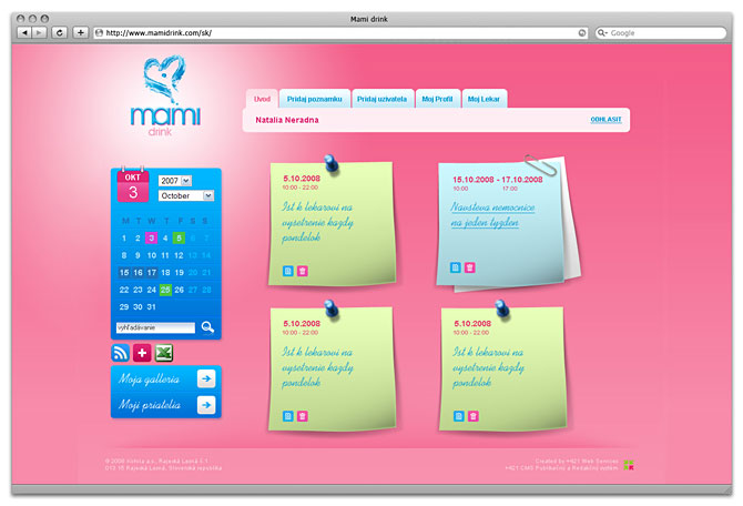 website design - mami drink