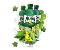Tvorba loga, web-dizajn - Márka hroznový nápoj - Maspex Slovakia