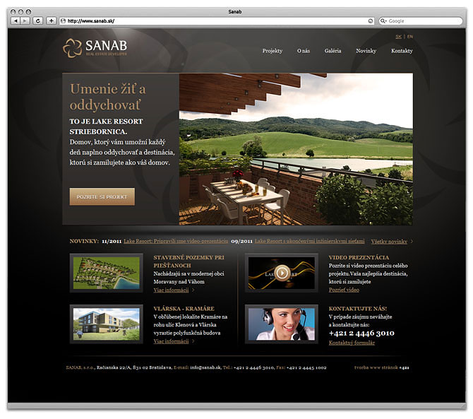 web design homepage sanab plus421