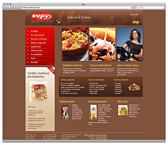 web dizajn - Vepy zdravá línia